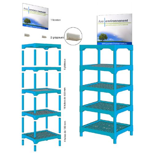 Meuble modulable en plastique